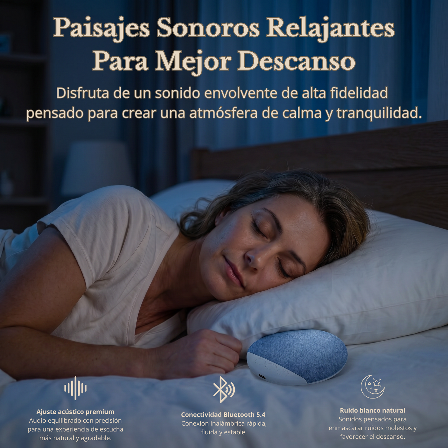 Altavoz Bluetooth para Almohada